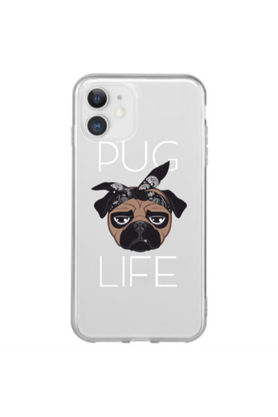 Other Apple iPhone 12 Mini Pug Life Transparent Silicone TPU Θήκη