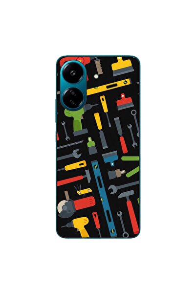 OEM Husa compatibila cu Xiaomi Redmi 13C 4G Silicon Gel Tpu Model Unelte Pattern