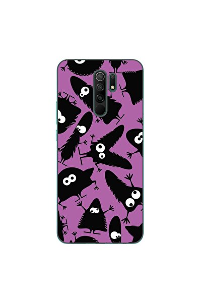 OEM Husa compatibila cu Xiaomi Redmi 9 Silicon Gel Tpu Model Monstri Negri