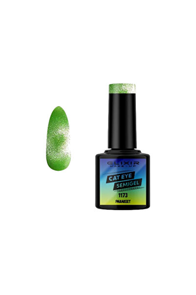 Elixir CAT EYE 5D SEMI GEL (ΗΜΙΜΟΝΙΜΟ ΒΕΡΝΙΚΙ) - 1173 (PARAKEET) 8ML
