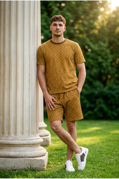 Remy's Men's Breathable T-Shirt Shorts Set