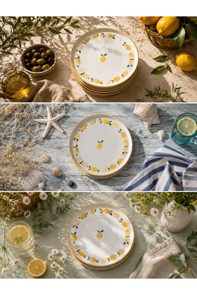Yasvera Ceramics 6’lı pasta tabağı