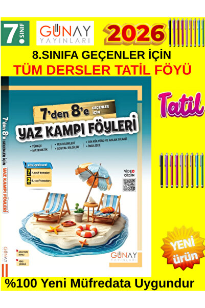 Karma Kitaplar Yaz Tatil Günay Yayınları 7.Sınıf Yeni Müfredat 2026(7.Sınıfta...
