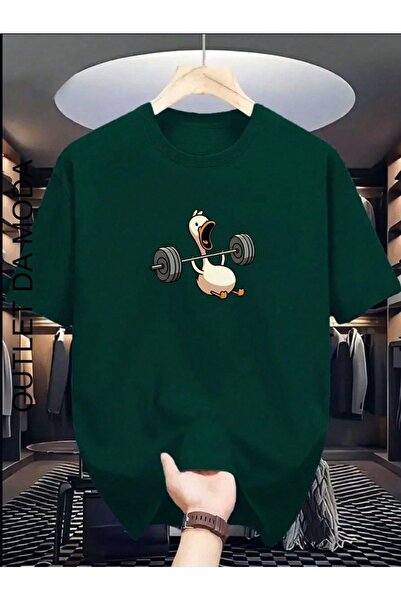 classy moda Άνετη εφαρμογή, Oversize, Μίνιμαλ μπλούζα με στάμπα μπροστά, κοντ...