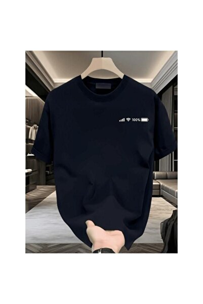 classy moda Comfort Fit Oversize Minimal Front Printed Short Sleeve Sweatshir...