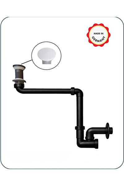 Dallmer Yer Kazandıran Siyah Lavabo Sifonu 137 - Lavabo Dolabında ve Çekmeces...
