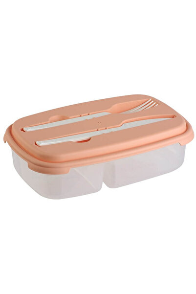 OEM Breakfast box 2 compartments 0.5 l + 0.3 l and cutlery