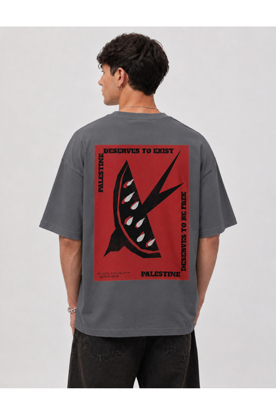 Nulivez Palestine Freedom Themed Oversize Unisex T-Shirt – Watermelon Symbol ...