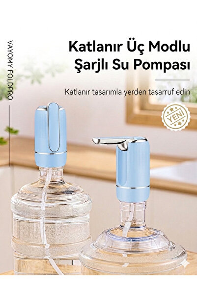 SmartFold Collapsible Rechargeable Carboy Pump - Intelligent Measured Automatic Touch Water Pump (New Generation)