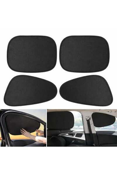 Zenorius Parasolar Auto 50cm pentru Geam Lateral, 4 buc, Folie Electrostatică...