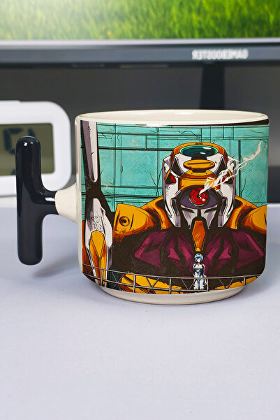 ZipZap Neon Genesis Evangelion Anime Printed Ceramic Luxury Mug (1 Piece) T-S...