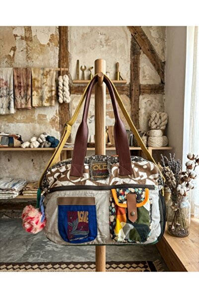 OLD COTTON BAGS Old Cotton Concept Stil Omuz Çantası | Günlük Kullanım İçin Ş...