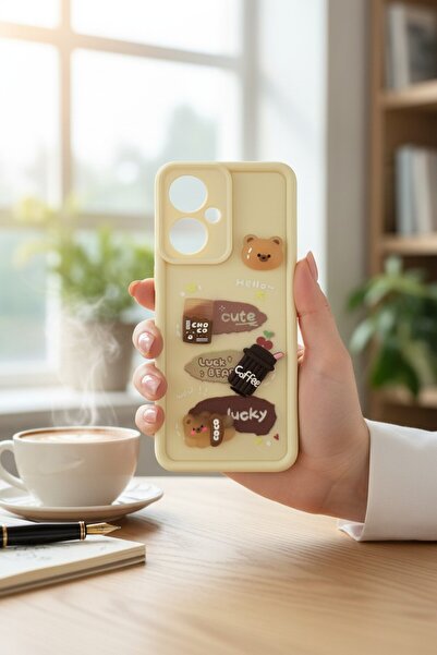 batuteknoloji Tecno Camon 19 Kabartma Yüzeyli Çikolata BTU Silikon Kılıf