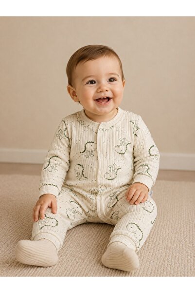 ZUZİ baby Erkek Dinozorlu Bebek Tulum