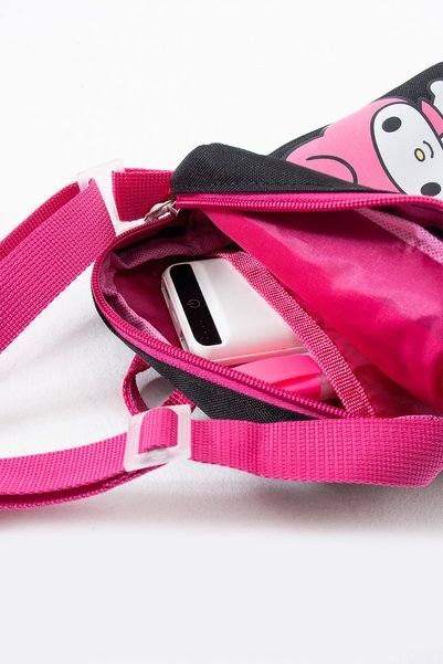 Mori School Bag Children's Shoulder Bag – 3 Compartments – Waterproof Fabric – Adjustable Strap (21×16×6cm)