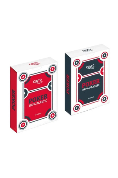 CAYRO Carti de joc Poker, 100% plastic,