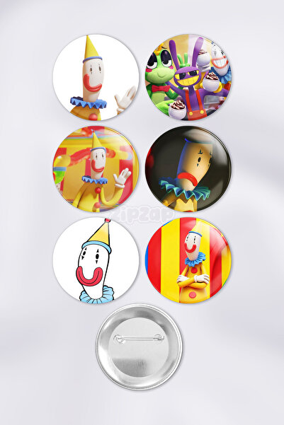 ZipZap Kaufmo TADC The Amazing Digital Circus Çanta Süsü Rozet İğneli Buton R...