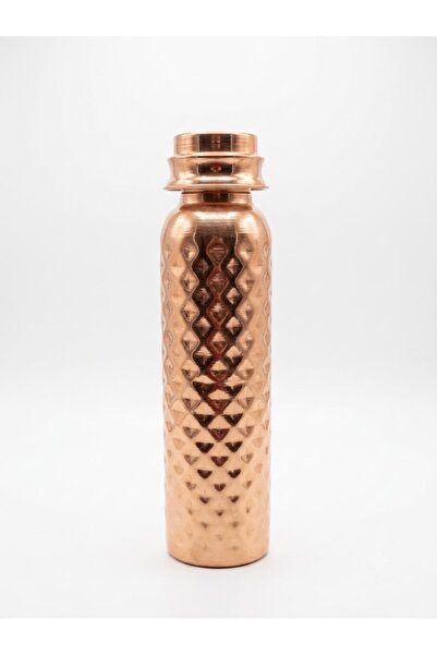 AURA COPPER Bakır Matara(Suluk) 500 ML Metalik & Rose