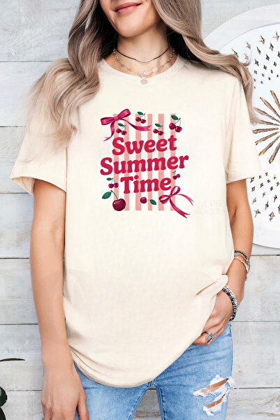 Sarah's Boutique Women's T-shirt – 100% cotton – Cherry Summer