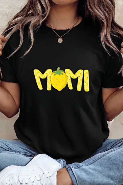 Sarah's Boutique Women's T-shirt – 100% cotton – Lemon Momi