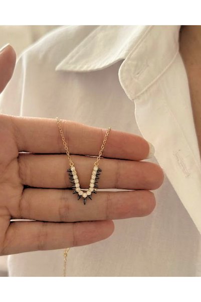 Ceyora Trok Nail Patterned Necklace