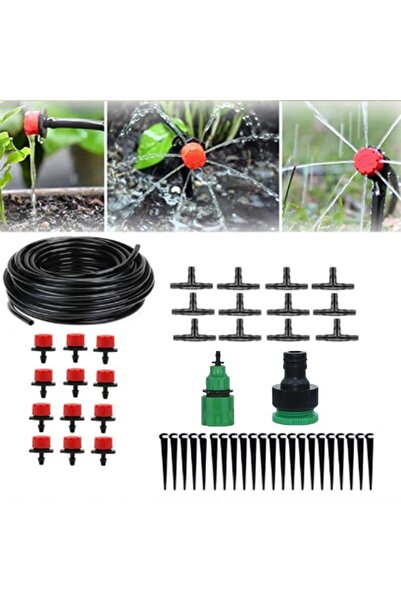 Munico 20 Metre Otomatik Bahçe Sulama Sistemi, Ayarlanabilir Sisleme Sprey Ba...