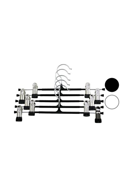 Findit 10 Pieces Plastic - Metal Tipped Skirt Hanger (2818)