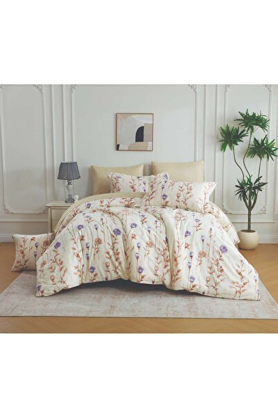 Alhabib bedding Microfiber Double Duvet Cover Set Beige Tufted Without Fillin...