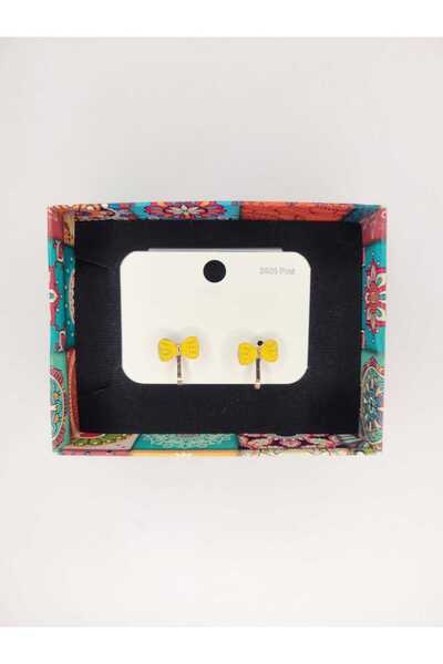 ÖZÇTAKI Steel Children's Earrings - Clip-On (Non-Pierced) - Ribbon Model - fo...