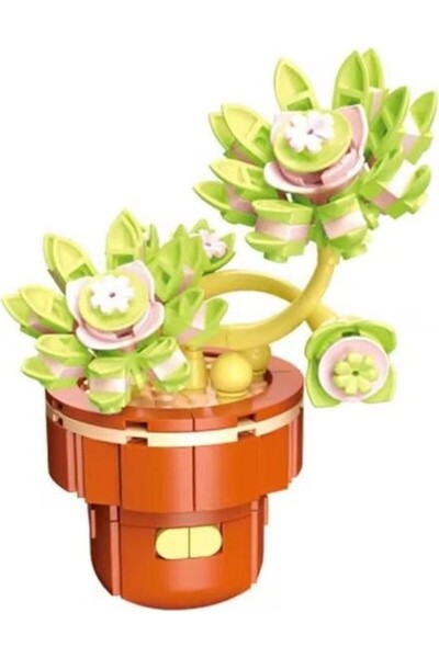 DOSTOYS Blossom Mini Flower Block Toy Graptopetalum 180 Pieces 6+