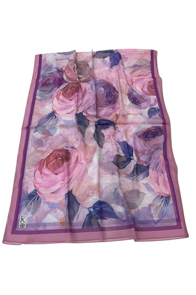 istanbul prensesleri Patterned Chiffon Shawl High-Quality Stylish Model