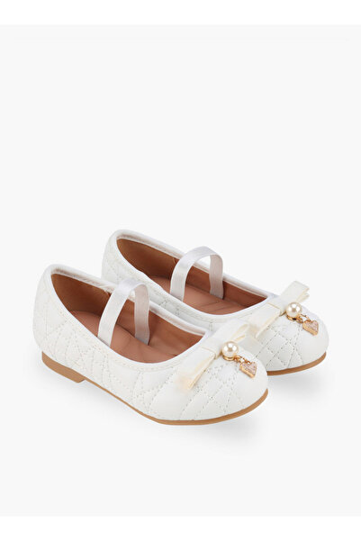 Juniors Girls Bow Embellished Ballerina Shoes