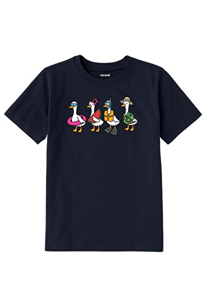 Colermi Kids' T-Shirt – Summer-Themed Goose Design