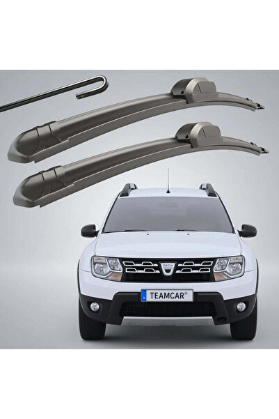 TEAMCAR Σετ 2 Επίπεδων Υαλοκαθαριστήρων Παρμπρίζ Ειδικά για Dacia Duster 1 (2...