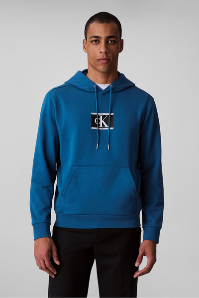 Calvin Klein Logolu Pamuklu Regular Fit Kapüşonlu Sweat LV04RC286GCCY Erkek S...