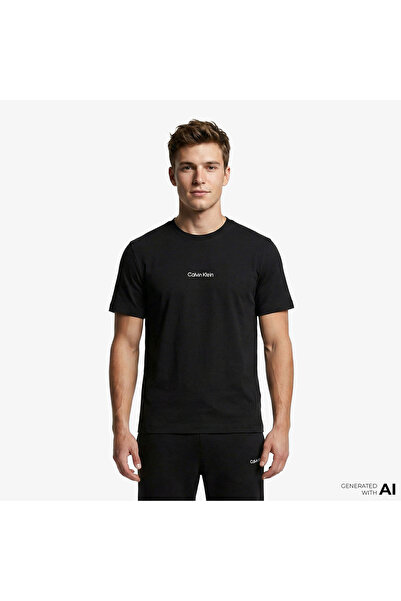 Calvin Klein Crew Neck Erkek Siyah T-Shirt