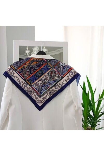 LENTE AKSESUAR Women's Multi-Colored Artistic Striped Premium Quality Silk Sa...