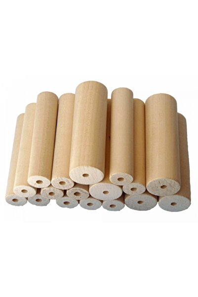 Puzzle Additional Cylindrical Wood Pieces 17 Pieces