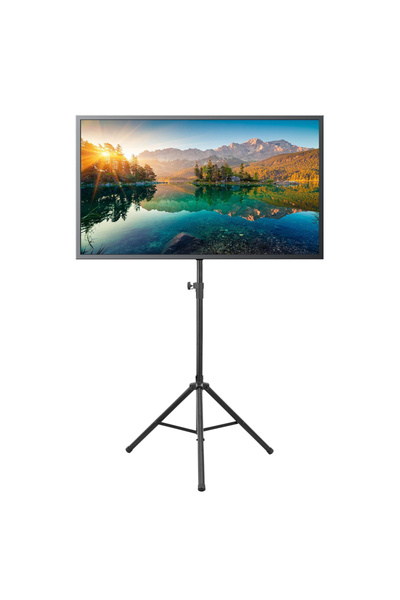 Snooe TV Tripod Stand with Looking Up +12° and 360° Swivel,Portable TV Stand ...