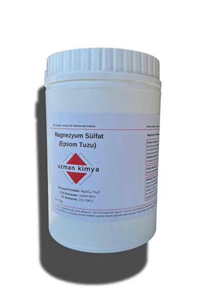 Uzman Kimya Magnezyum Sülfat (Epsom Salt - İngiliz Tuzu) – MgSO₄ – Yüksek Saf...