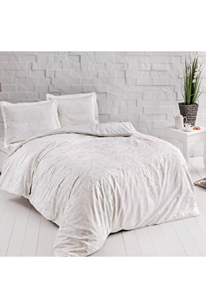 Taç %100 cotton Duvet Cover Set with 2 duvet covers, Tac, Castilo Cream