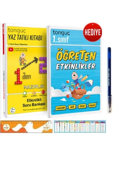 Tonguç Yayınları 1. Sınıf 1`den 2`ye Hazırlık Kitabı (1'Den 2 'Ye Geçenler İç...