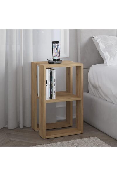 Mourah Home Lonie Nightstand 34cm W - Oak_M.KO.13653.8