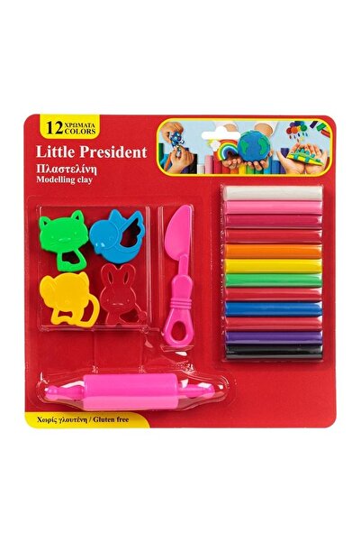Little President Set plastilină creativă pentru copii, Multicolor, 18 piese, ...
