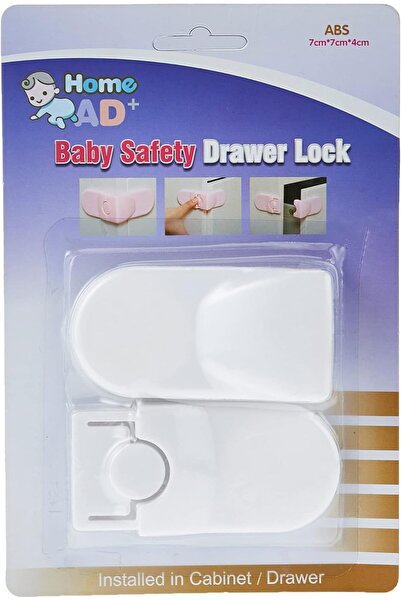 HOMEPRO Home Pro Baby Safety Drawer Lock, 2 Pieces, Assorted Colors, Model 2336
