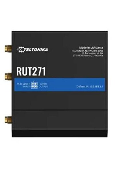Teltonika Industrial router RUT271, 2 RJ45 ports (10/100 Mbps), 1 x WAN and 1...
