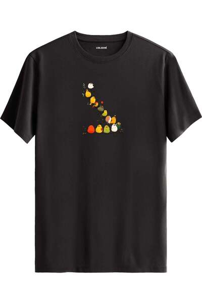 Colermi Colorful Bird Printed T-Shirt