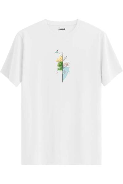 Colermi Four Seasons Tree Printed T-Shirt