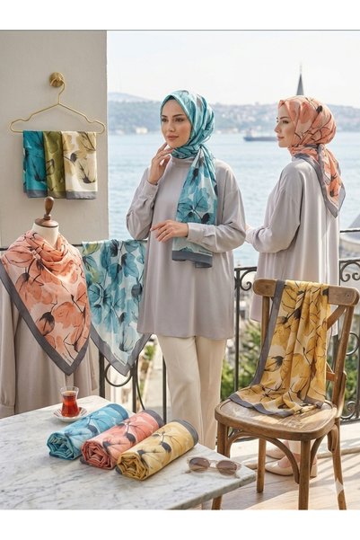 Larissa شال قطني من سلسلة فالين إيبك ريلاكس الفاخرة بنمط عرقي مميز، مجموعة خاصة للصيف