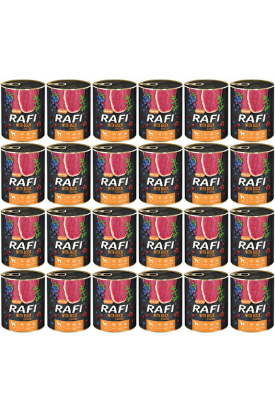 Rafi Hrană pentru câini rață afine merișoare 24x800g